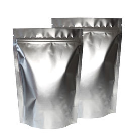 Μη - τοξικές Sealable ασημένιες Ziplock σακούλες τσαντών φύλλων αλουμινίου για το εσώρουχο καμία διαρροή