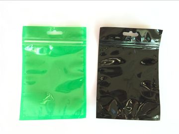 Διαφανές Ziplock φύλλων αλουμινίου τοποθετεί το συσκευασία προσαρμοσμένο χρώμα πράσινο και μαύρο σε σάκκο