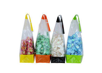 Δευτερεύουσες Gusset πλαστικές τσάντες μπισκότων, αυτοκόλλητη σαφής πλαστική τσάντα Opp